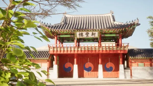 수원화성행궁 신풍루 3차원 데이터 이미지(사진_문화체육관광부 제공)