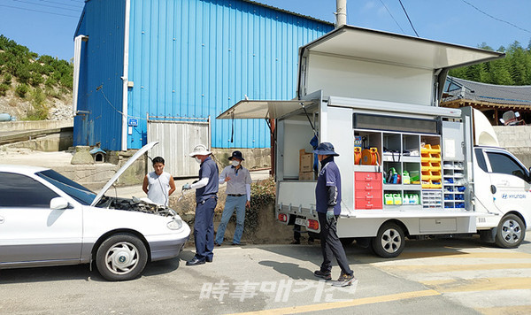 나주시는 “다시면에서 최근 현대자동차 광주서비스센터와 광주전남지역본부 나주지점에서 수해지역 특별지원 활동을 실시했다”고 26일 밝혔다.(사진_나주시청)