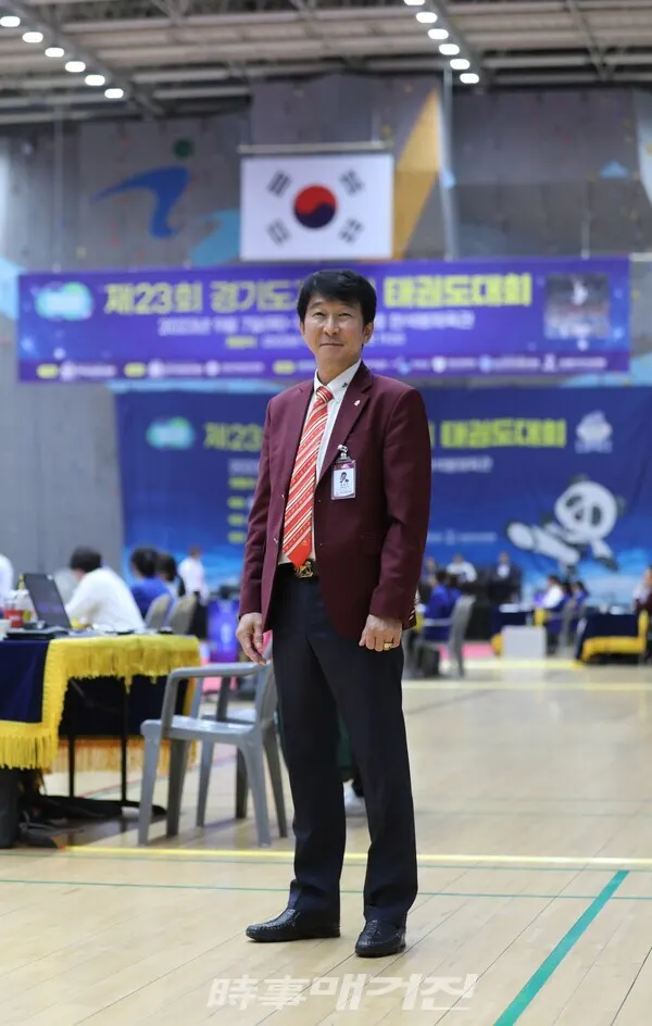 의정부시태권도협회 임상우 회장 .(사진_김천식 기자)