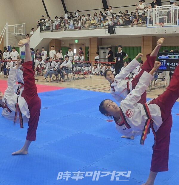 품새 경기 모습 (사진_이성만 기자)