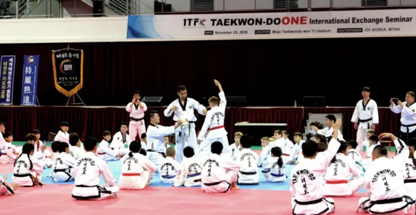 태권도 ONE 참피온십 전날 합동 세미나개최 모습(사진_태권도ONE참피온십조직위원회)