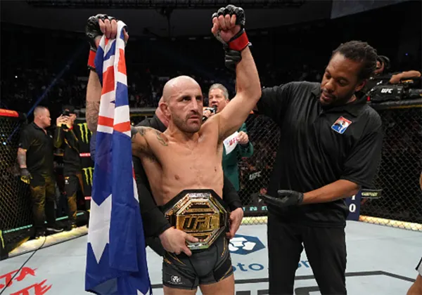 페더급 챔피언 알렉산더 볼카노프스키,  (사진출처=UFC 한국 미디어커뮤니케이션)