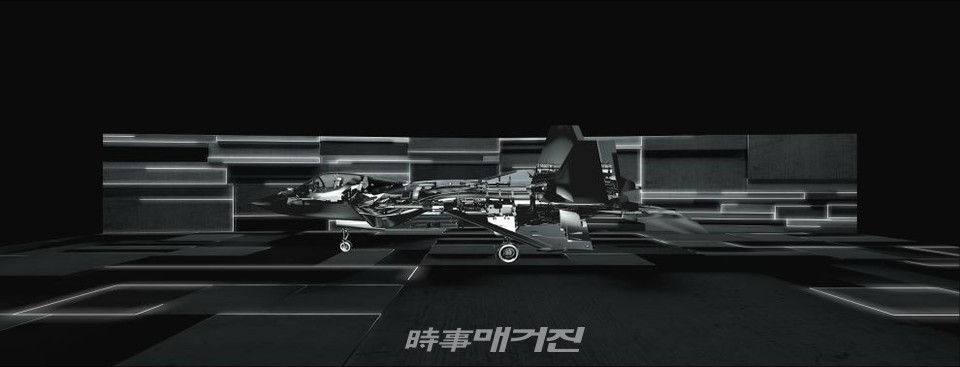 닷밀, KF-X 출고식에서 프로젝션 맵핑 선보여 (닷밀 제공)