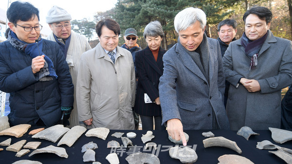 지난 2019년 12월 4일 독산성 유물 발굴 현장.