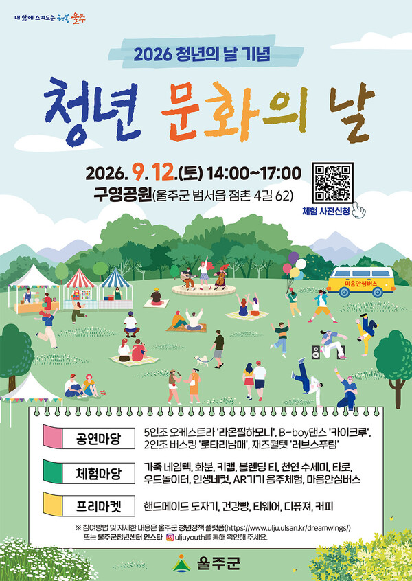 ‘울주 청년 문화의 날’ 행사 홍보 포스터. (사진_울주군)