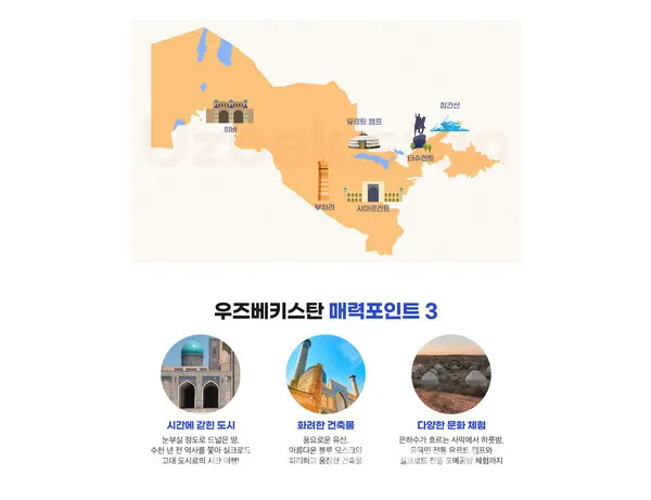하나투어 중앙아시아 여행 기획전 우즈베키스탄