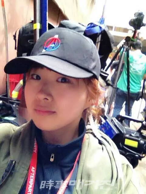 손해사정사 김가은, 영화 어벤져스 촬영 현장에서 (사진_김가은)