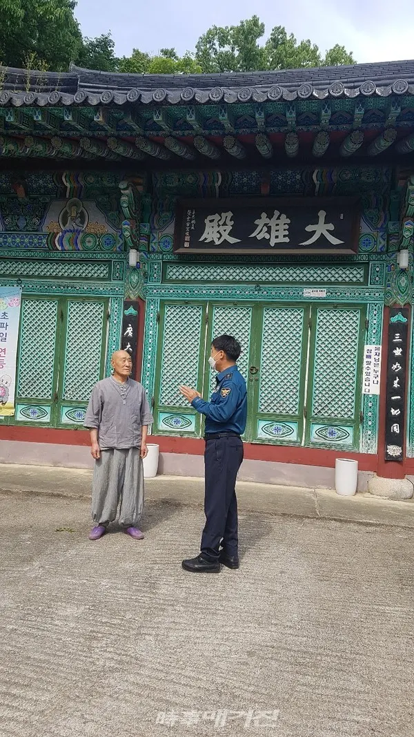 서학파출소 사찰 방범순찰(사진_완산서)