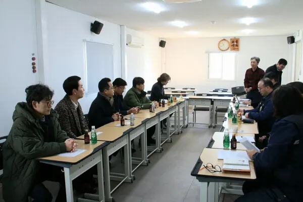현대중공업 노조 후생관에서 간담회가 진행되고 있다.(사진_현대중공업지부)