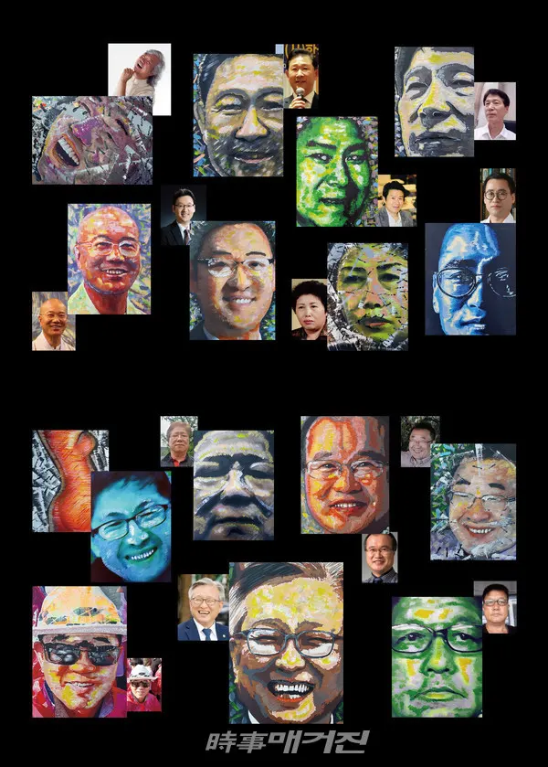 인물화, 복합재료, 각 400 x 600 cm(사진_차홍규 작가)