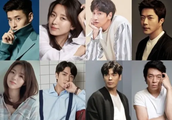 강하늘, 한효주, 이광수, 권상우, 채수빈, 세훈, 김성오, 박지환, 박성일(출처=티에이치컴퍼니, BH엔터테인먼트, 스타쉽엔터테인먼트· 킹콩 by 스타쉽, 수컴퍼니소속사, SM엔터테인먼트, 스튜디오 산타클로스엔터테인먼트, 스타빌리지엔터테인먼트, 굿맨스토리 제공)