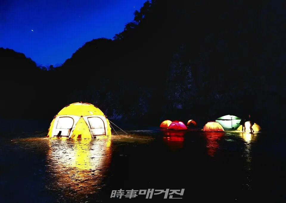 빙박의 성지로 불리는 안동 길안면 대사리 길안천(사진_조용우)