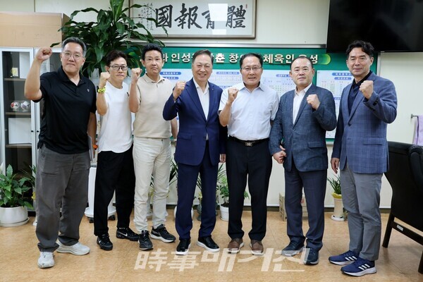 제107회 전국체육대회 서울체고 선수단 격려 (사진_서울시체육회 제공)