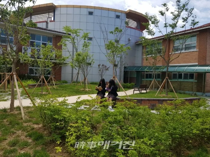명상숲조성, 여산중학교(사진_익산시)