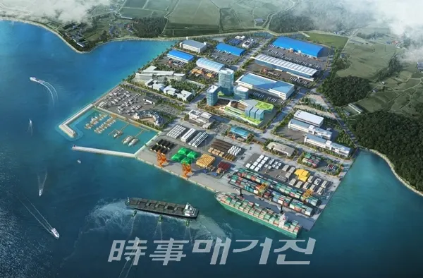 사진은 보령항 조감도. 최근 보령시는 머드축제 도시라는 한계를 탈피해 사계절 관광도시로의 변화를 꾀하고 있다. [사진출처_보령시청]