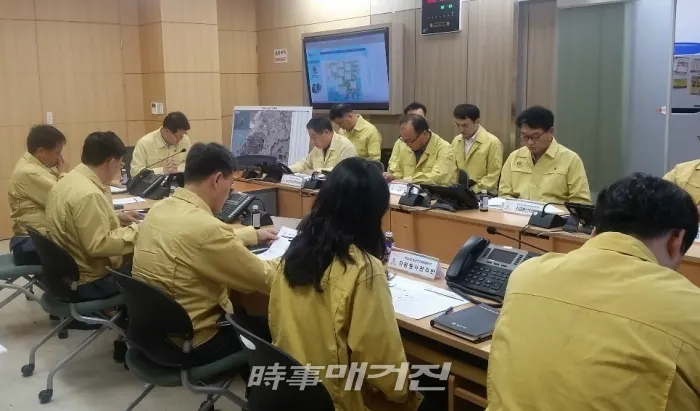 태풍 다나스 북상관련 현장점검회의(사진_부안군)
