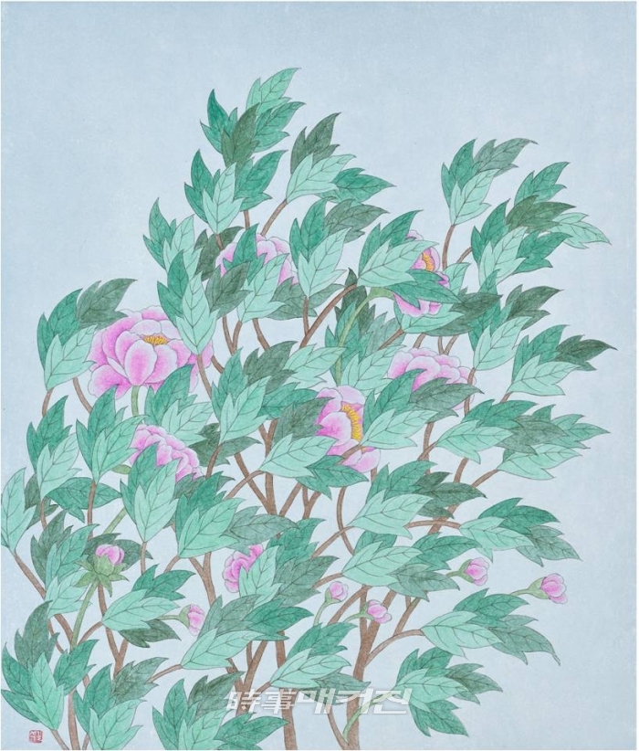 오길석, 바람이 불어도 좋은날- dry wind, 53.0x45.5cm, 순지에 채색, 2019