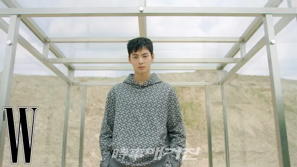 버버리 브랜드 새 엠버서더로 선정된 차은우(사진_더블유코리아)