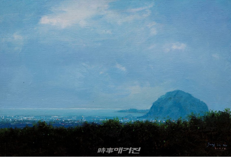 산방산, 정옥희 화백 제4회 개인전 ‘마음속의 풍경’ 에서