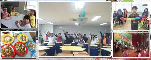 ▲ 활동량 UP! 창의력 UP!. 다양한 동아리 활동으로 매일매일 친구들과의 행복한 추억을 쌓아가는 인창 어린이.