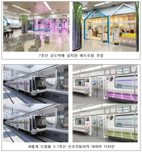 메트로팜 및 신조전동차 사진(사진_서울시)