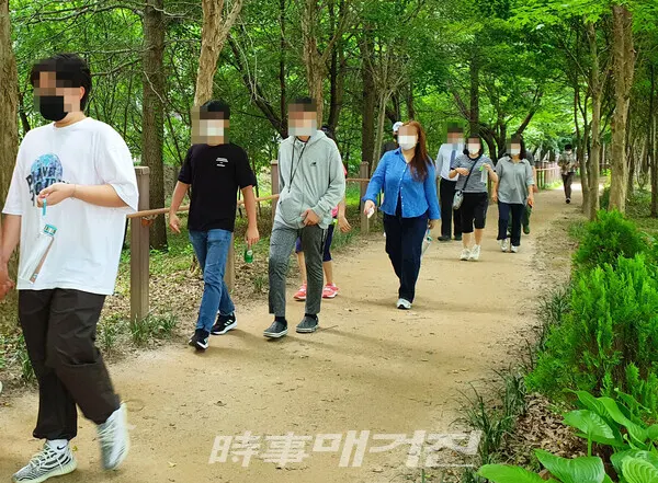 광산구 수완건강센터 2021년 장애인 걷기교실 자료사진 (사진_광산구청)