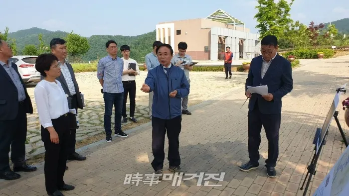 심민 임실군수, 옥정호 요산공원 현장 방문(사진_임실군)