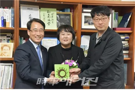 ▲ 이원욱 의원, 박혜정 화성환경운동연합 사무국장, 최준호 환경운동연합 사무총장