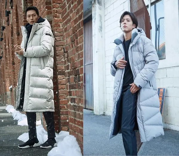 네파 장기용, 아이더 박보검 (왼쪽부터)