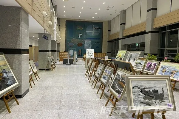 신안 갯벌전 전시회장/사진=신안군청 제공
