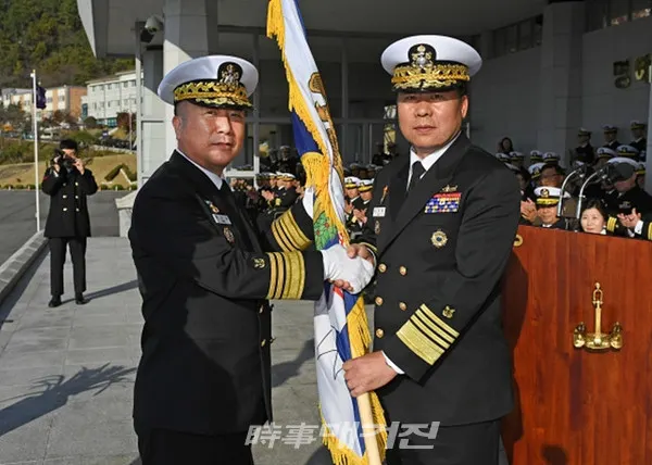 제54대 해군사관학교장으로 박기경(해사40기) 중장이 취임했다.(사진_해군사관학교)