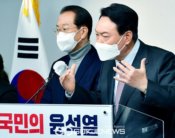 윤석열 국민의힘 대선 후보.(사진_국제뉴스)