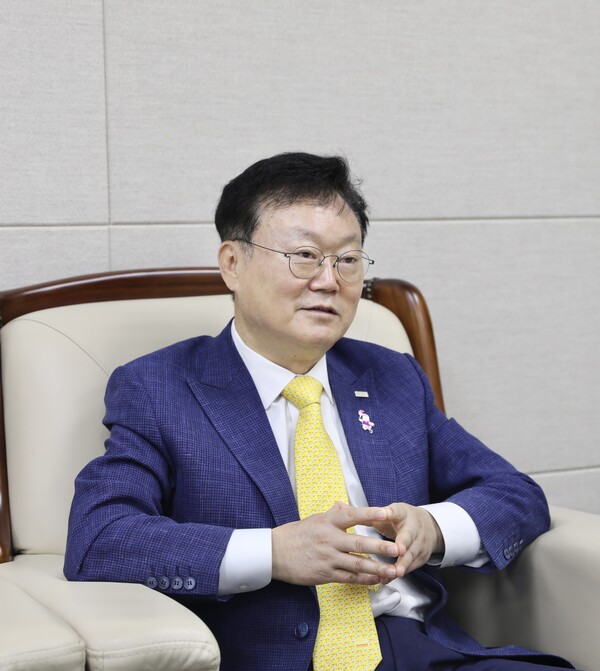 6일 이성림 부산시설공단 이사장이 공공시설 안전관리 강화 방안을 설명하고 있다.(사진_부산시설공단)