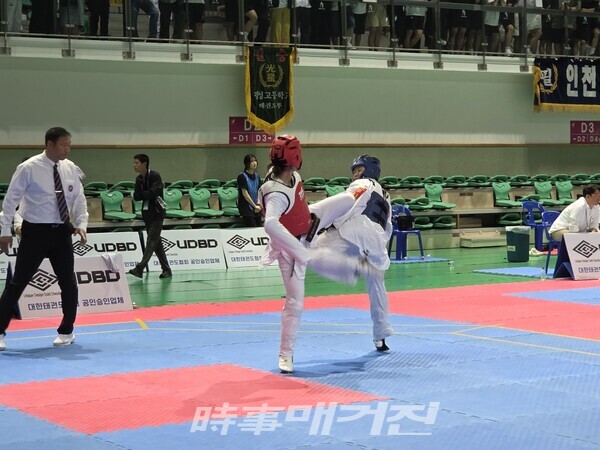 인천시 대표선발전 겨루기 경기모습(사진_박종문 기자)