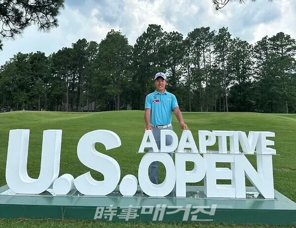 발달장애 골퍼 이승민 선수는  지난  2022 US 어댑티브 초대 챔피언이다. (사진_SKT)