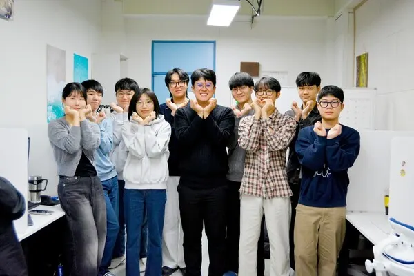 제자들과의 사진