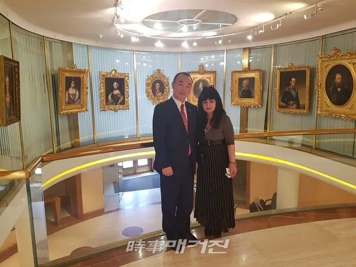 러시아 대통령클럽 에드바르도브나 회장과 김장준 회장
