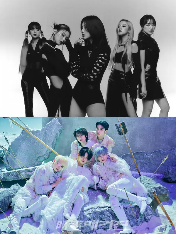 여자아이들,엔하이픈, (사진_큐브엔터테인먼트,하이브제공)