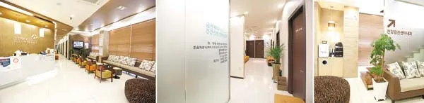 ▲ 금천하나의원은 5층 진료대기실, 접수·수납대, 진료실, 간호사실, 수액실, 보호자 대기실과 6층 건강검진센터 등 최신식 시설을 갖추고 있다.