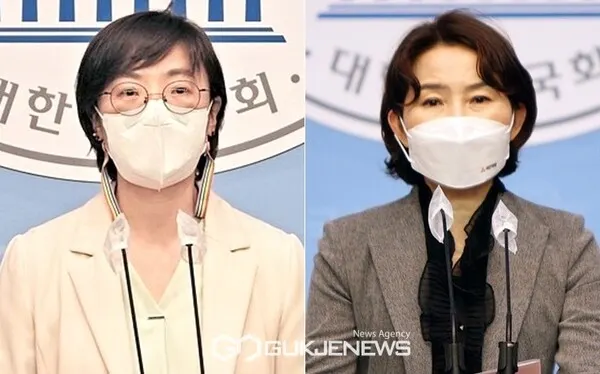 오현주 정의당 대변인과 안혜진 국민의당 대변인.(사진제공/국제뉴스)