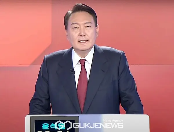 윤석열, 안철수 단일화 제안 거부 "국민 여론조사 역선택 우려"(사진-방송화면)