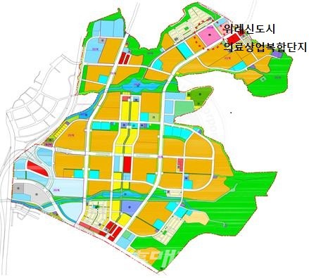 위례신도시 의료복합단지 위치도