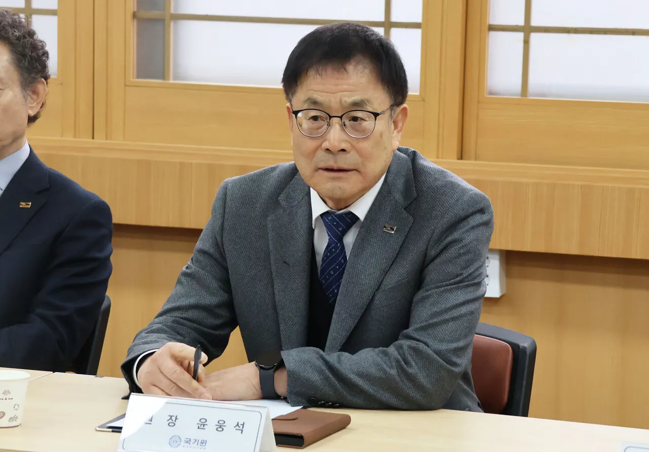지난 2월 10일 시도협회 간담회에서 윤웅석 국기원장이 발언하는 모습.