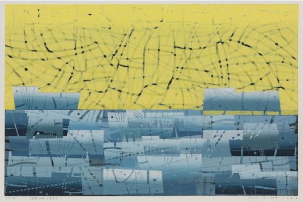김익모 작가, Spring 1651, 목판화, 2016/사진=함평군청 제공
