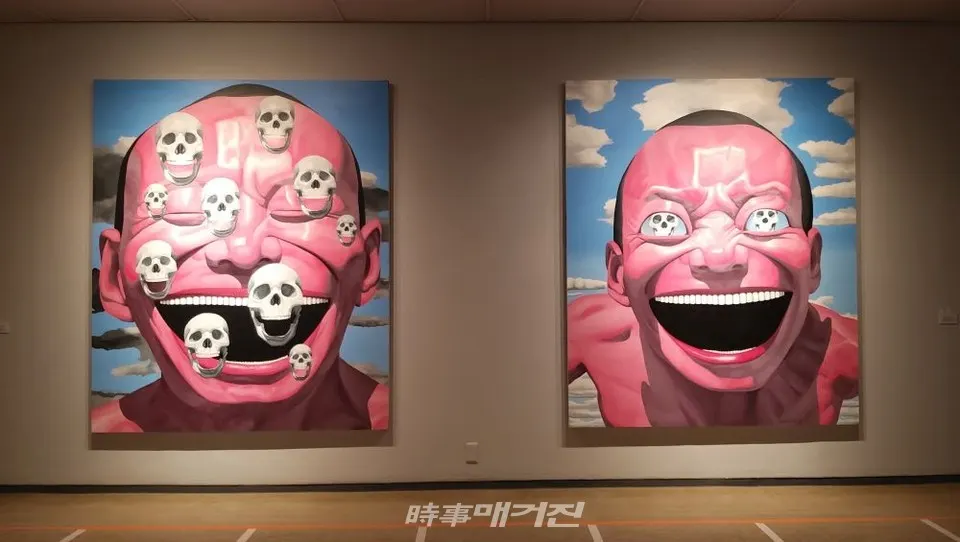 유에민쥔(岳敏君) 전시회 ‘한 시대를 웃다!’  / 사진_시사매거진 이두섭 기자