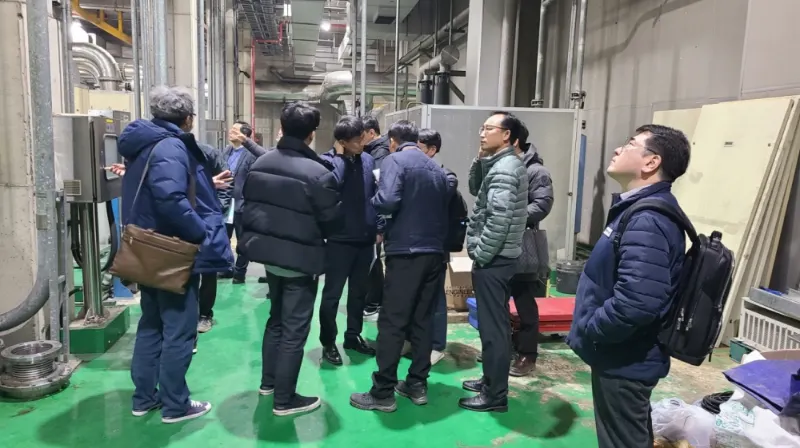 지난해 2월 수영하수 부지집약화시설 교체 공사에서 '설계의 경제성 등 검토(VE)' 1차 워크숍을 진행했다.(사진_부산시)