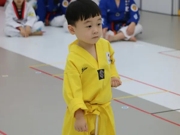고)박도하 군의 태권도 수련하는 모습(사진-태권도유네스코추진단)