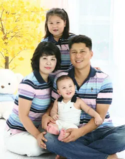 ▲ 남편의 든든한 지원과 자녀들의 애교는 장성은 FP가 열정적으로 일하는 가장 큰 원동력이 되고 있다.
