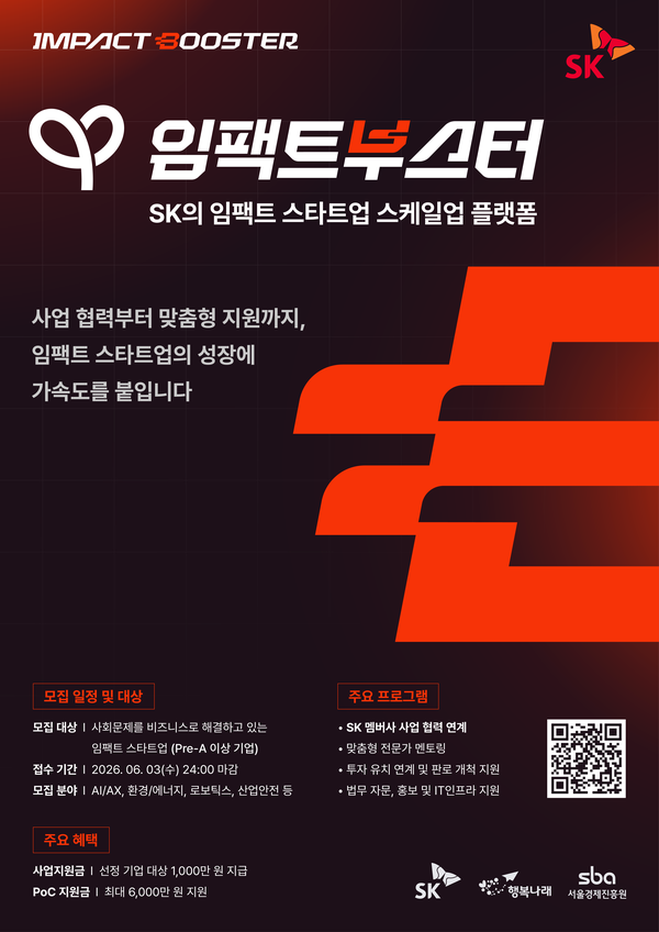 ‘임팩트부스터’ 프로그램 공모 포스터.(사진_SK)
