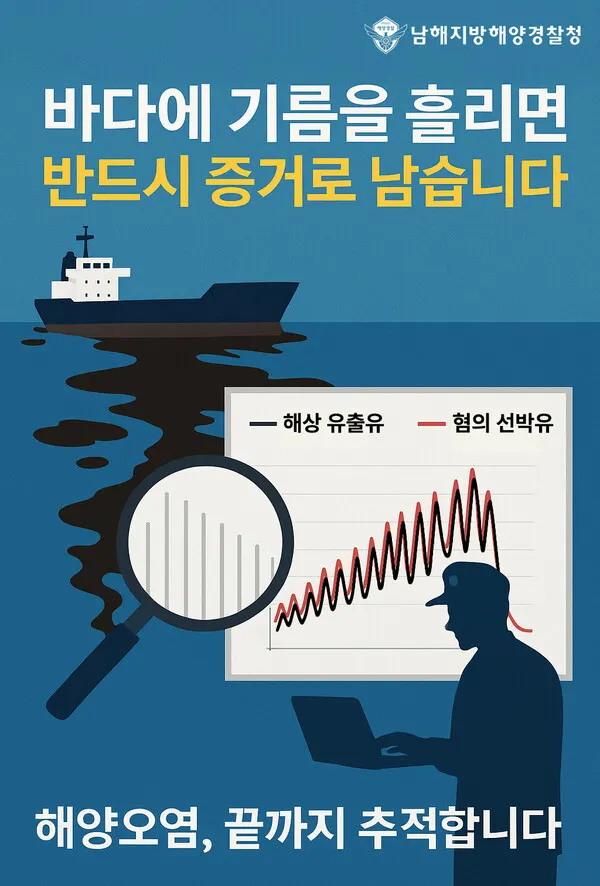 해양오염 근절포스터.(사진_남해해경청)